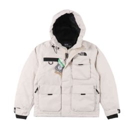 The North Face/노스페이스 멀티 포켓 작업복 후드 다운 재킷 ASA101354-446