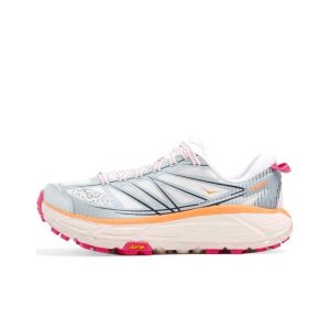 호카 오네오네 Mafate Speed 2 로우탑 러닝 신발 남녀공용 화이트 블루