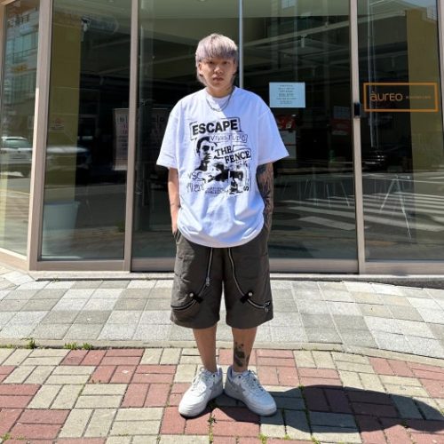 BATHING APE 로우 상의 1H73-191-921 A Bathing Ape 베이프 스테이 로우 화이트 그레이 photo review