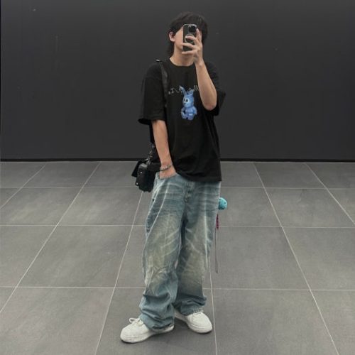 BATHING APE 로우 상의 1H73-191-921 A Bathing Ape 베이프 스테이 로우 화이트 그레이 photo review