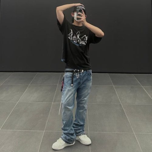 BATHING APE 로우 상의 1H73-191-921 A Bathing Ape 베이프 스테이 로우 화이트 그레이 photo review