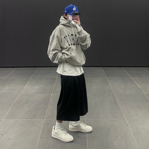 BATHING APE 로우 상의 1H73-191-921 A Bathing Ape 베이프 스테이 로우 화이트 그레이 photo review