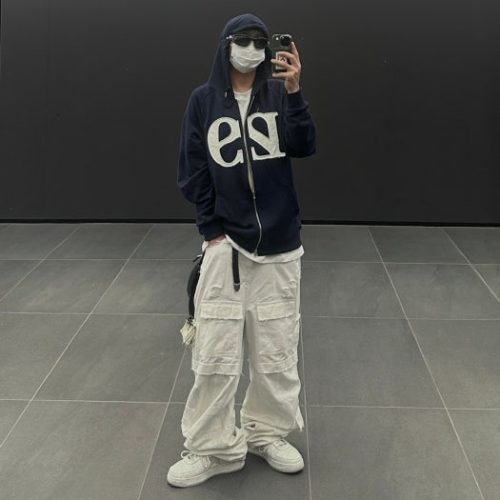 BATHING APE 로우 상의 1H73-191-921 A Bathing Ape 베이프 스테이 로우 화이트 그레이 photo review