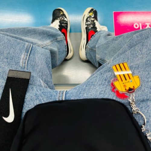 【G-Dragon】나이키 x 피스마이너스원 에어포스 1 로우 파라노이즈 photo review