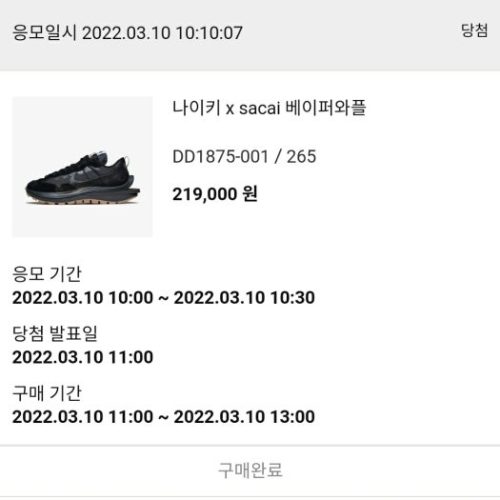 나이키 x 사카이 베이퍼와플 photo review