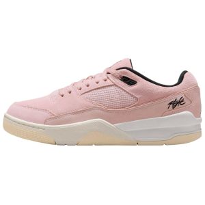조던 비행 코트 미끄럼 방지+내마모성 로우탑 빈티지 농구화 남녀공용 핑크 HF3255-601