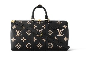 LOUIS VUITTON 키폴 모노그램 Empreinte 가죽 크로스바디백 핸드백, 여행 백 남성 블랙 L45*W20*H27cm
