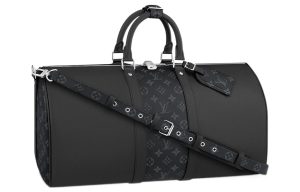 LOUIS VUITTON 키폴 캔버스+가죽 핸드백 여행 가방 남성 블랙 L50*W23*H29cm