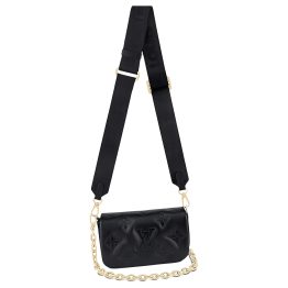 루이비통 월렛 온 스트랩 버블그램 블랙 L20*W6*H12cm
