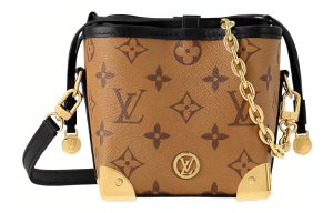 LOUIS VUITTON NOE 가죽 베이커리 가방, 버킷 백, 크로스백, 숄더 백 여성 브라운 L11.5*11.5*11.5cm