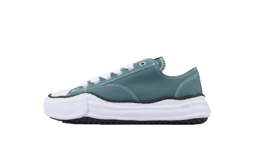 메종 미하라 야스히로 피터슨 OG 솔 캔버스 로우 스니커즈 블루 A01FW702-BLUE