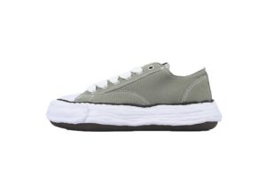 메종 미하라 야스히로 피터슨23 OG 솔 캔버스 로우탑 스니커즈 그린 A11FW702-GREEN