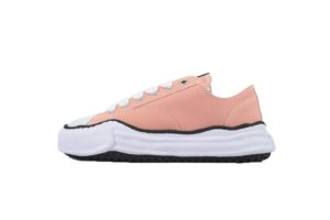 메종 미하라 야스히로 피터슨 OG 솔 캔버스 로우 스니커즈 핑크 A01FW702-PINK