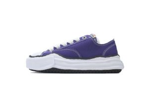 메종 미하라 야스히로 행크 OG 솔 캔버스 로우탑 스니커즈 퍼플 A05FW702-Purple