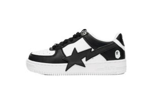 BATHING Ape 마블 시리즈 로우탑 OZXSH W291 306M A 배딩 Ape 베이프 로우 블랙 앤 화이트 스타