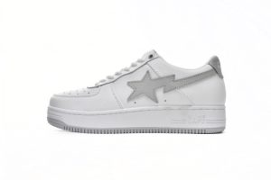 BATHING APE 로우 상의 1H73-191-921 A Bathing Ape 베이프 스테이 로우 화이트 그레이