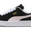 푸마 스웨이드 XL 내마모성 로우탑 스케이트보드 신발 남녀공용 화이트 블랙 핑크 395205-04