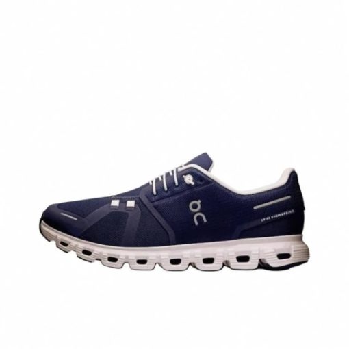 온 러닝 클라우드 5 컴포트 경량 충격흡수 내마모성 로우탑 FOGGY WHITE/DARK BLUE
