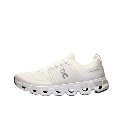 온 러닝 클라우드와프트4 컴포트웨어 미끄럼방지 내마모성 러닝화 White/White
