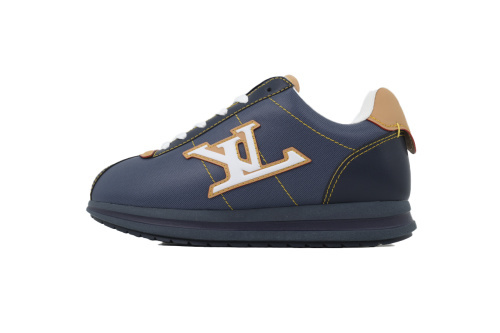 LOUIS VUITTON Nigo 콜라보레이션 버터스소프트 FW25 로우탑 캐주얼화 남성 블루 1AIKHY