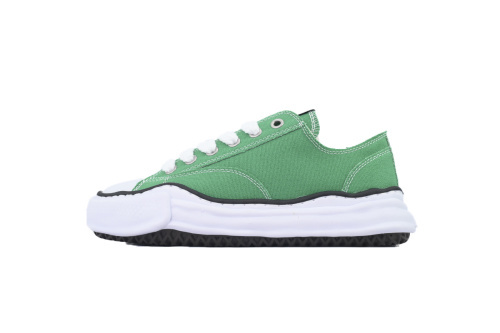 메종 미하라 야스히로 피터슨 OG 솔 캔버스 로우 스니커즈 그린 A01FW702-GREEN