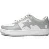 베이핑 에이프 로우 탑 1170-191-021 A Bathing Ape Bape Sta Low White Grey Rao Noodles
