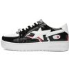 BATHING APE Low Top 1H30-191-009 A Bathing Ape Bape Sta Low Black and White Shark