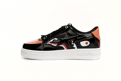 BATHING APE 로우 탑 1H30-191-005 A Bathing Ape 베이프 스테 로우 오렌지 샤크