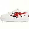 BATHING APE 로우 탑 1F70-191-004 A Bathing Ape 베이프 스테 로우 화이트 샤크