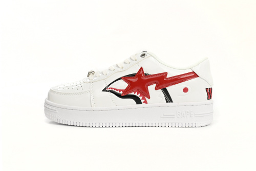 BATHING APE 로우 탑 1F70-191-004 A Bathing Ape 베이프 스테 로우 화이트 샤크