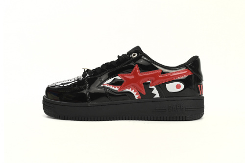 BATHING APE 로우 탑 1H30 191 012 A Bathing Ape 베이프 스테 로우 블랙 샤크